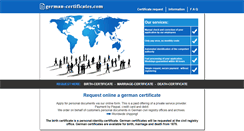 Desktop Screenshot of german-certificates.com