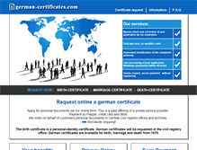 Tablet Screenshot of german-certificates.com